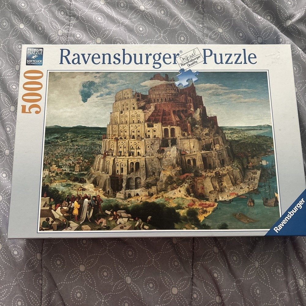 Ravensburger The Tower of Babel Puzzle 60x40 in. - 5000 Pieces New Sealed